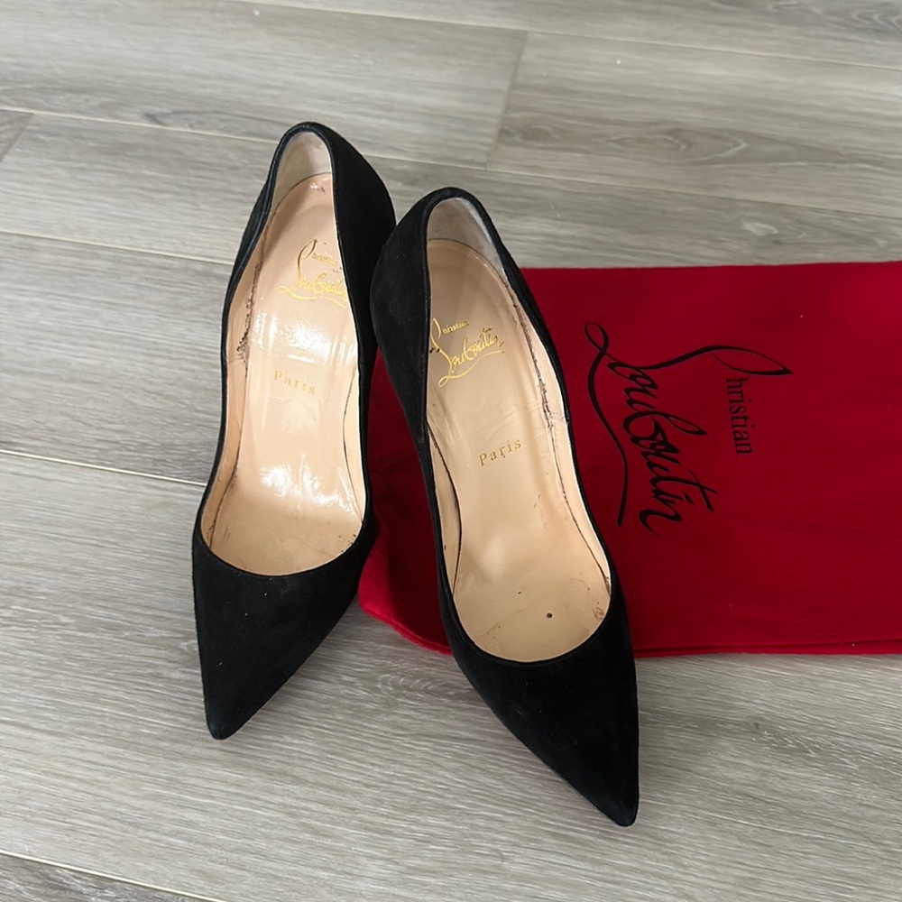 Christian Louboutin So Kate suede 120 mm pumps